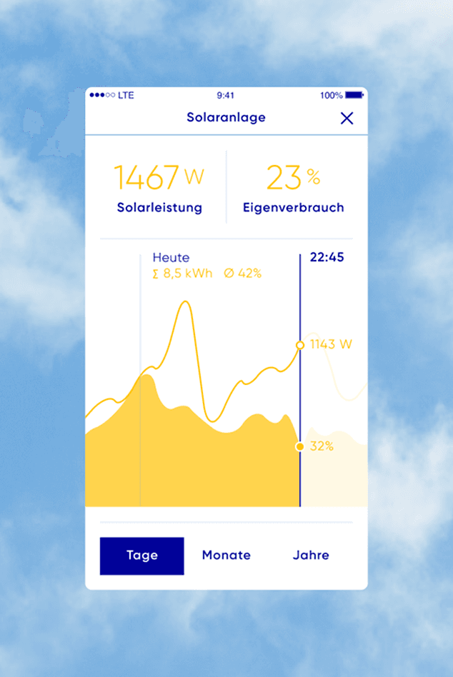 EnBW Case Detailaufnahme aus der App
