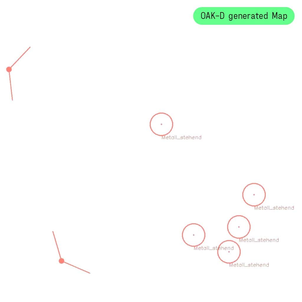 Abbildung der OAK-D generierten Map